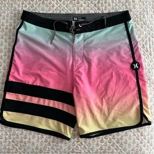 Hurley Board shorts 33” waist